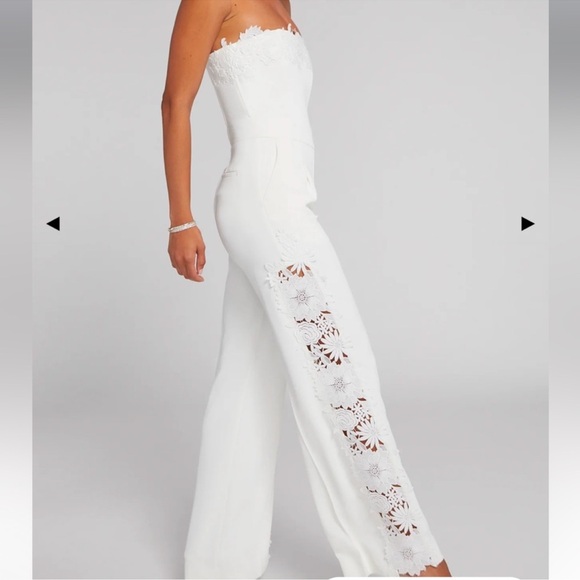 Generation Love Pants - Generation Love Ebony Lace Combo Jumpsuit